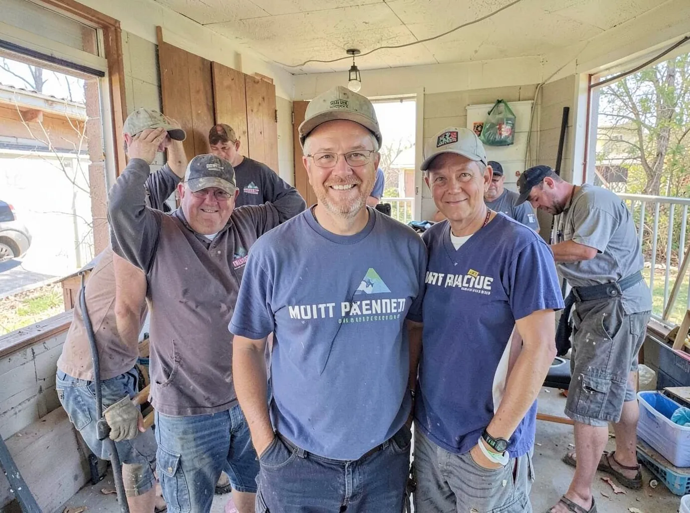 The Mount Pleasant Roof & Leak Pros team at work in Mount Pleasant