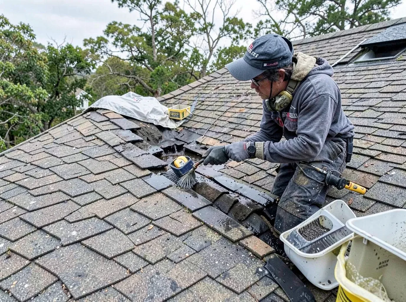 Shingle Roof Leak Repair in Mount Pleasant